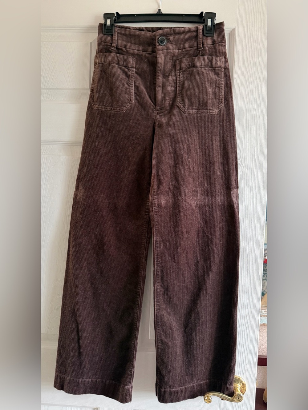 Maeve collete Dark Brown Corduroy Relaxed Jeans - Picture 2 of 4